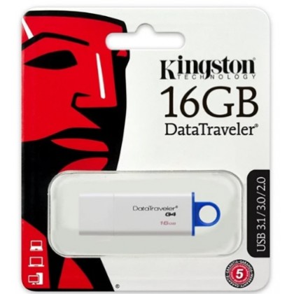 KINGSTON 16GB DataTraveler G4 USB 3.1 / 3.0 / 2.0 Flash Drive DTIG4/16GBFR